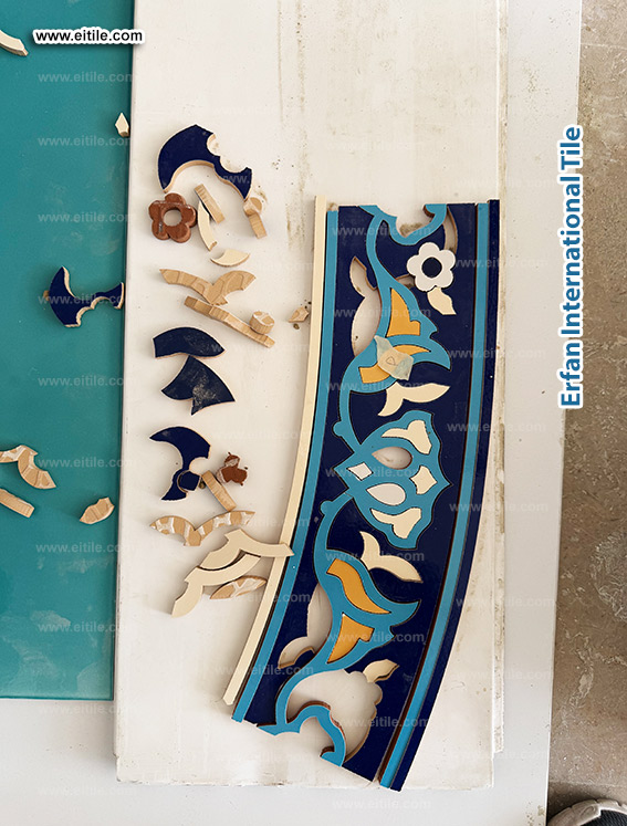 Waterjet-cut ventilation tiles inspired by traditional craftsmanship. www.eitile.com