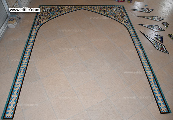 Iran, Isfahan, Buin Miandasht 14 masoum mosque tile supplier, www.eitile.com