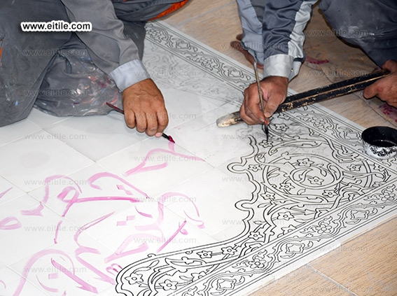 Handmade Islamic Calligraphy Tile Supplier, www.eitile.com