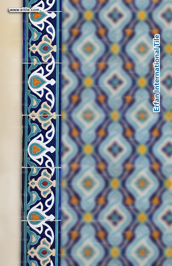 Handmade border tiles, crafted for timeless elegance, www.eitile.com
