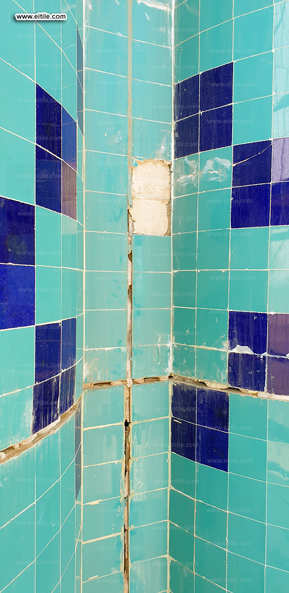 Oman, Sohar Sultan Qaboos mosque dome tile repair work, www.eitile.com