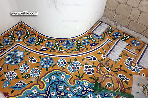 Persian carpet tiles for floor, www.eitile.com
