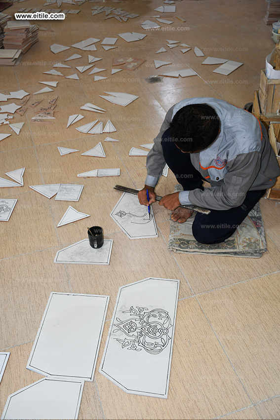 Mosque Mihrab Muqarnas tile panel supplier, www.eitile.com