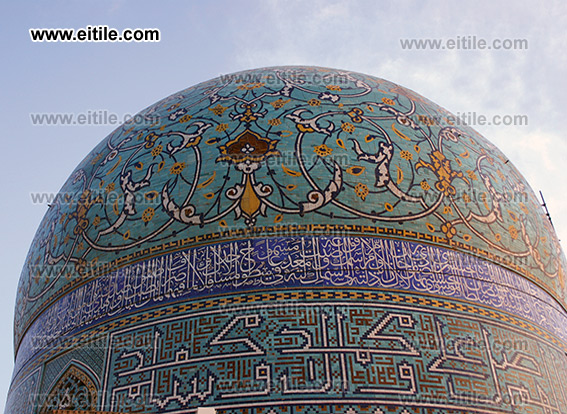 Mosaic Tile on Mosque Dome, Dome Decoration, www.eitile.com