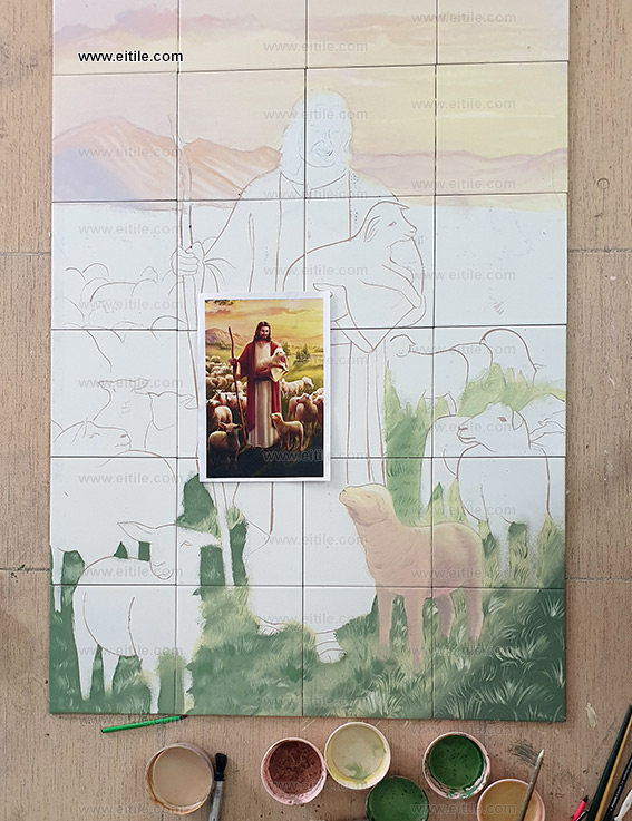 Drawing on tile, www.eitile.com