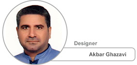 Akbar Ghazavi, Designer of Erfan International Tile Company 