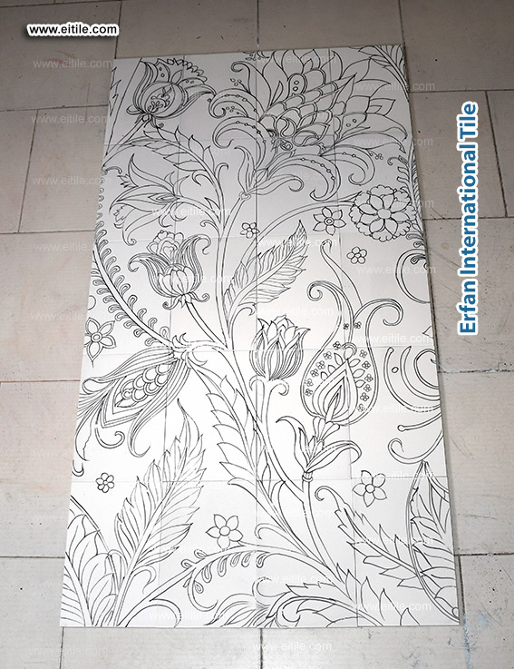 Simply send us your preferred picture, artwork, or design idea, and our artisans will transform it into a fully customized seven-color tile panel made to your exact wall frame dimensions, www.eitile.com