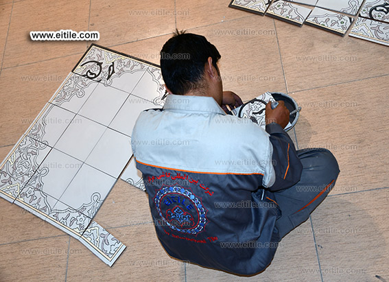 Iranian persian handmade tile frames, www.eitile.com