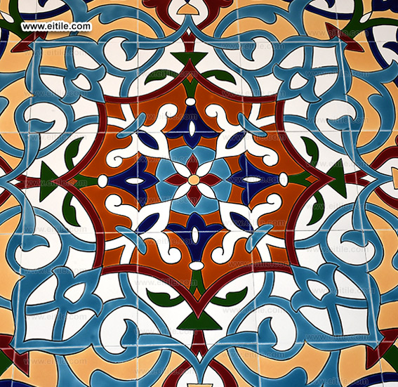 Handmade circle frame wall tile supplier, www.eitile.com