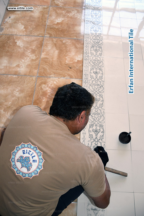 "Elevate your interiors with Eitile's handcrafted wainscoting tiles (Dado tiles) —where tradition meets elegance, www.eitile.com."
