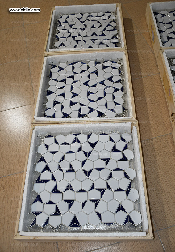 Handmade pool ceramic tile supplier, www.eitile.com