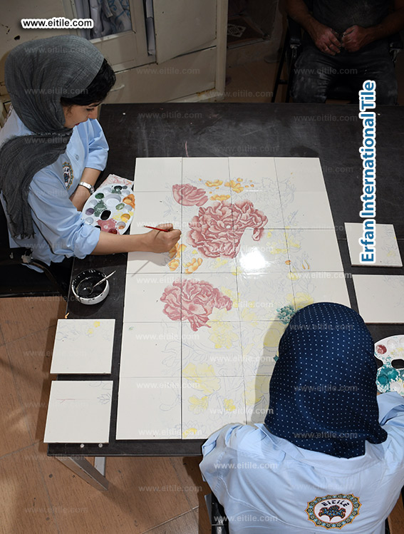Discover unique hand-painted decorative wall tile frames, combining artistic design and timeless craftsmanship at www.eitile.com Discover unique hand-painted decorative wall tile frames, combining artistic design and timeless craftsmanship at www.eitile.com