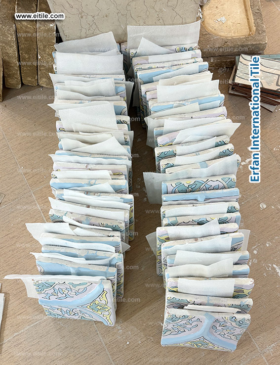 Samarkand Imam Al Moturidi's mausoleum dome glazed ceramic renovation work, www.eitile.com
