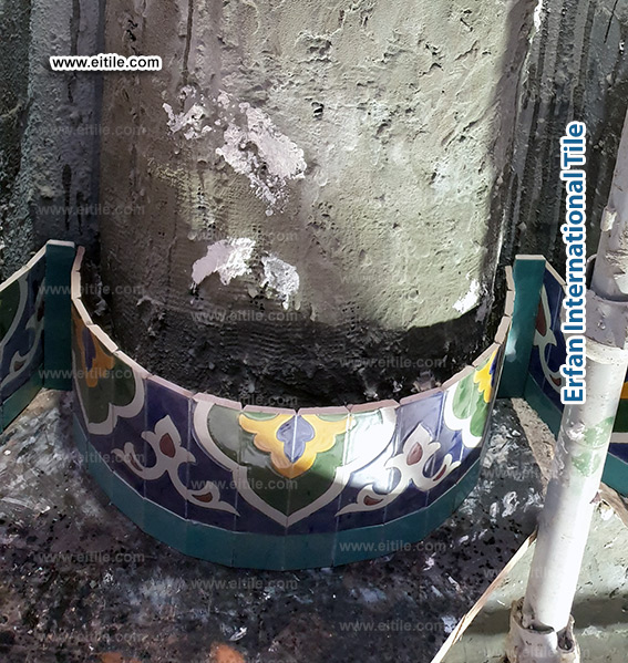 Dome tile renovation work company in Uzbekistan, www.eitile.com 