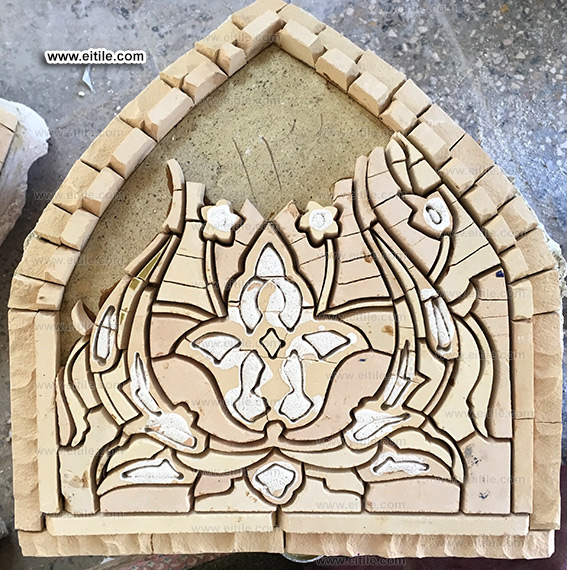 Muqarnas tile pot, www.eitile.com