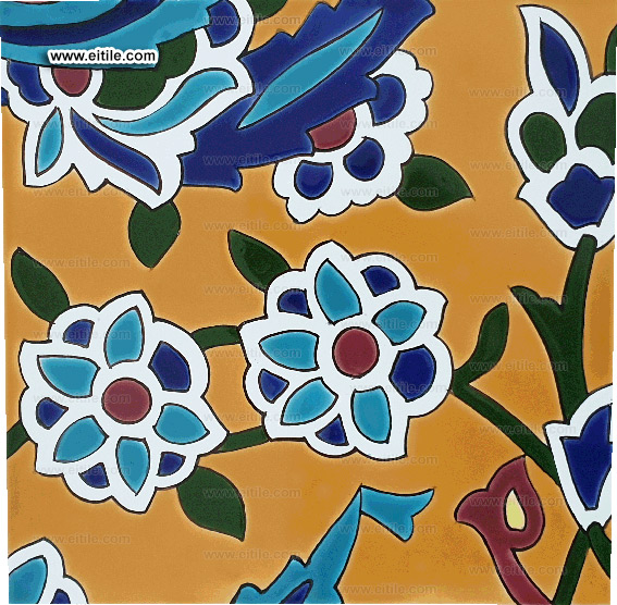 Handmade tile samples with different color themes, www.eitile.com