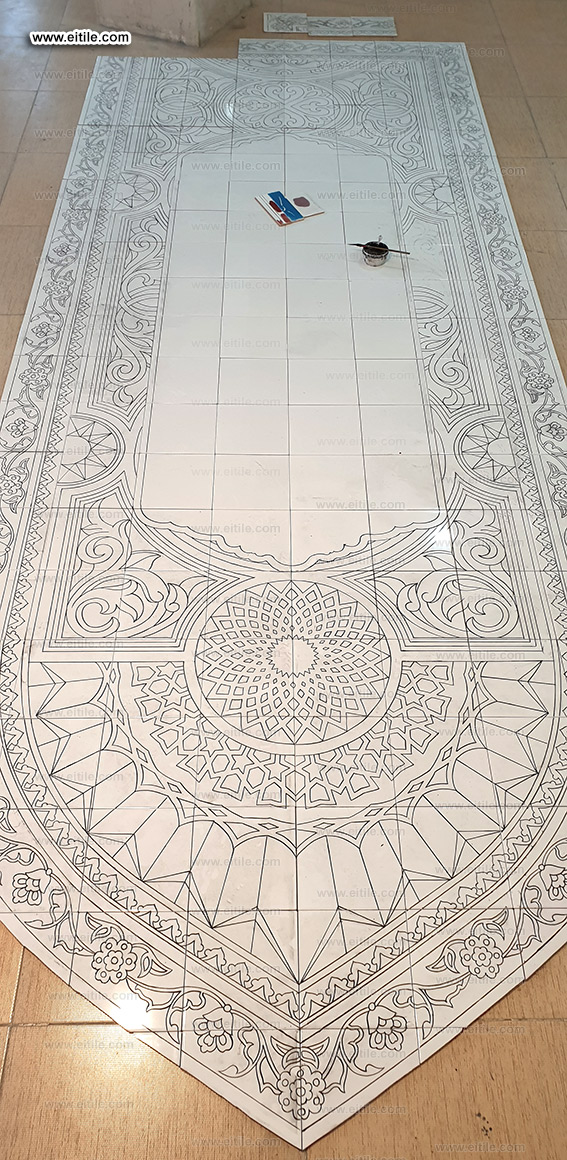 Handmade Islamic tile complex, www.eitile.com