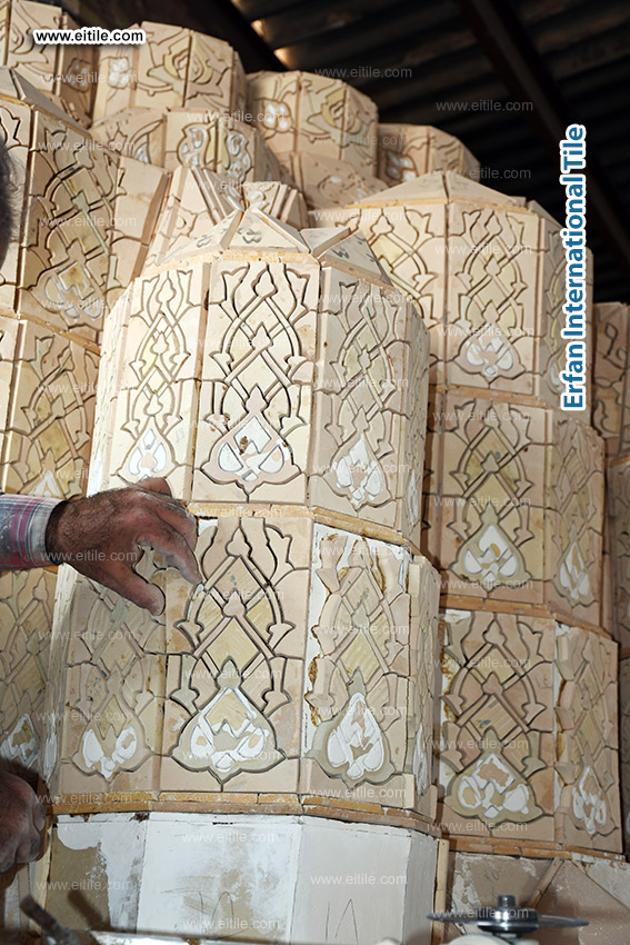 Mosque entrance door ceiling mosaic tile supplier, www.eitile.com