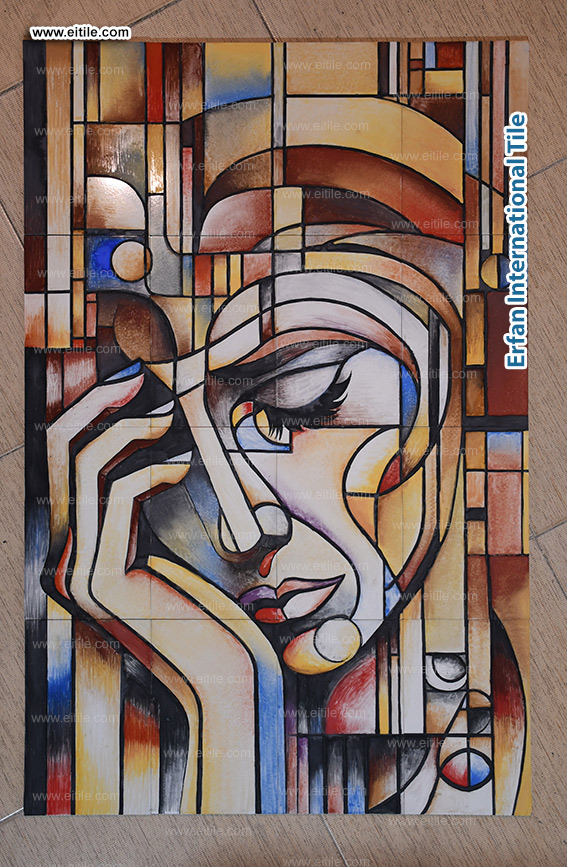 Custom ceramic tiles created with Cubism aesthetics. www.eitile.com Custom ceramic tiles created with Cubism aesthetics. www.eitile.com