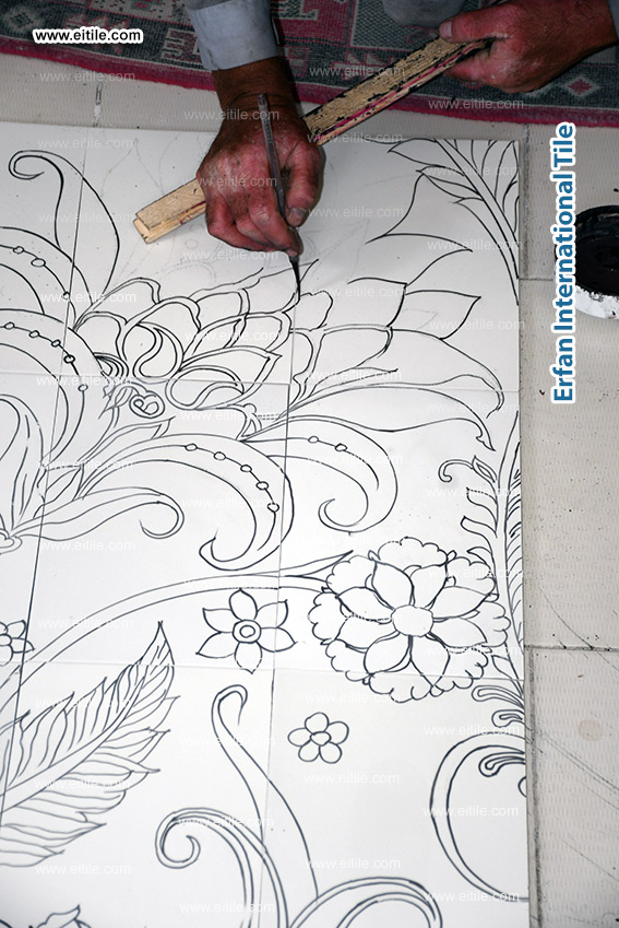 Simply send us your preferred picture, artwork, or design idea, and our artisans will transform it into a fully customized seven-color tile panel made to your exact wall frame dimensions, www.eitile.com