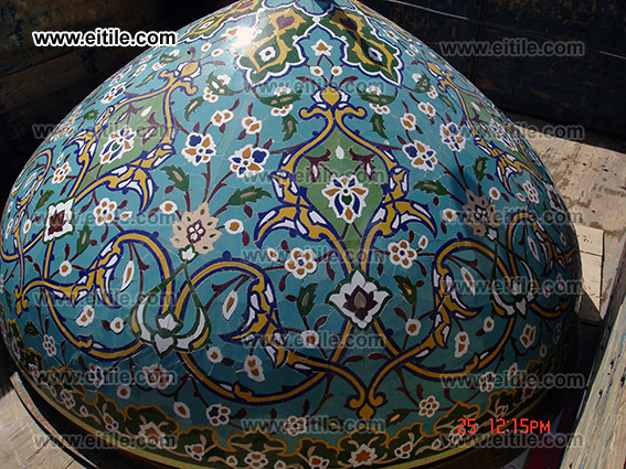 Mosaic Tile on Mosque Dome, Dome Decoration, www.eitile.com