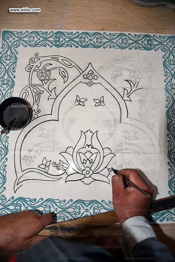 Supplier of Islamic tile panels for mosque decoration, www.eitile.com