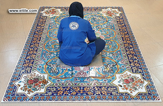 Persian carpet tiles for floor, www.eitile.com