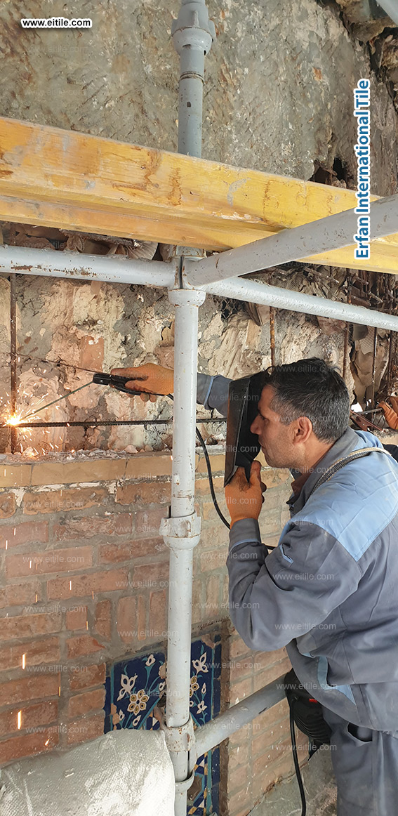 Samarkand Imam Al Moturidi's mausoleum tile work, www.eitile.com