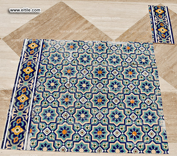 Oman, Sohar Sultan Qaboos mosque tile repair work, www.eitile.com