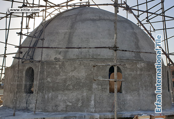 Iraq, Sulaimaniyah grand mosque dome tile supplier, www.eitile.com