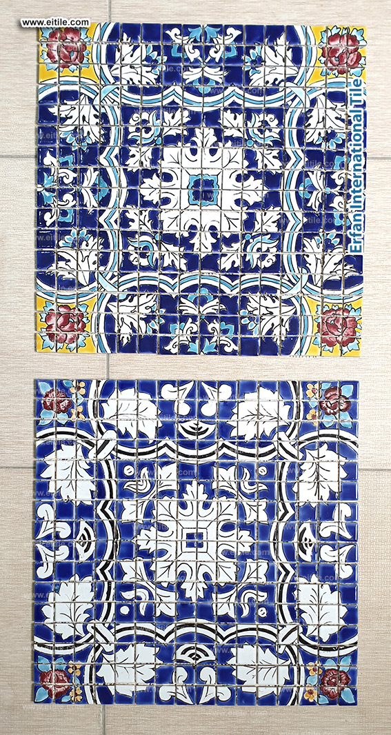 special artistic work on handmade tiles in small size, www.eitile.com