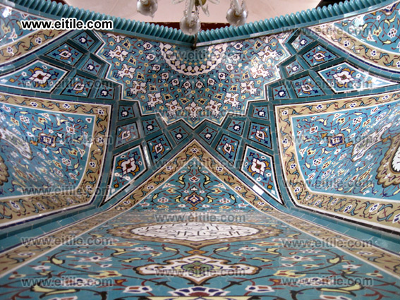 mosque ceramic tile decoration, iranian ceramic tiles for mosque, www.eitile.com