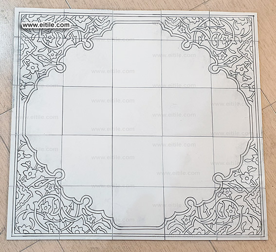 Iranian persian handmade tile frames, www.eitile.com