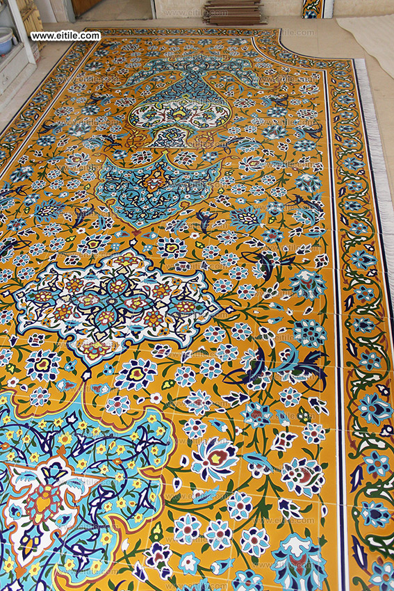 Persian carpet tiles for floor, www.eitile.com