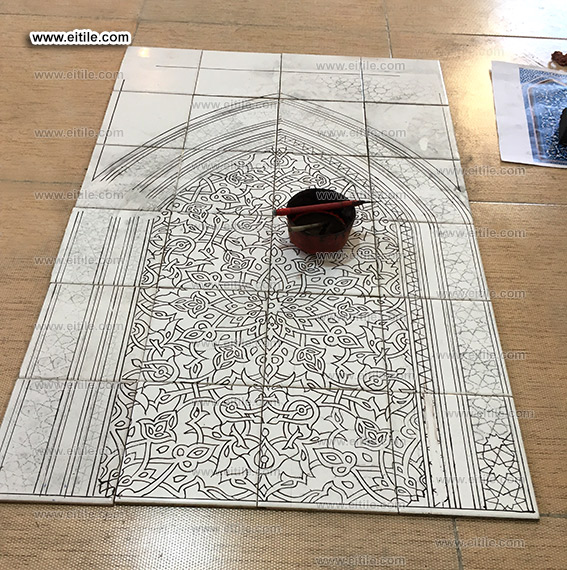 Muqarnas tile panel for interior decoration, www.eitile.com