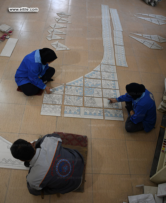 Iran, Isfahan, Buin Miandasht 14 masoum mosque tile supplier, www.eitile.com