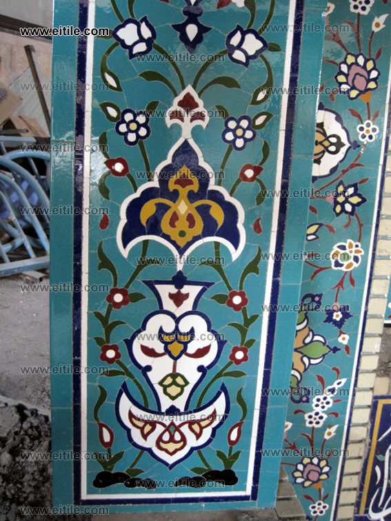 mosque ceramic tile decoration, iranian ceramic tiles for mosque, www.eitile.com