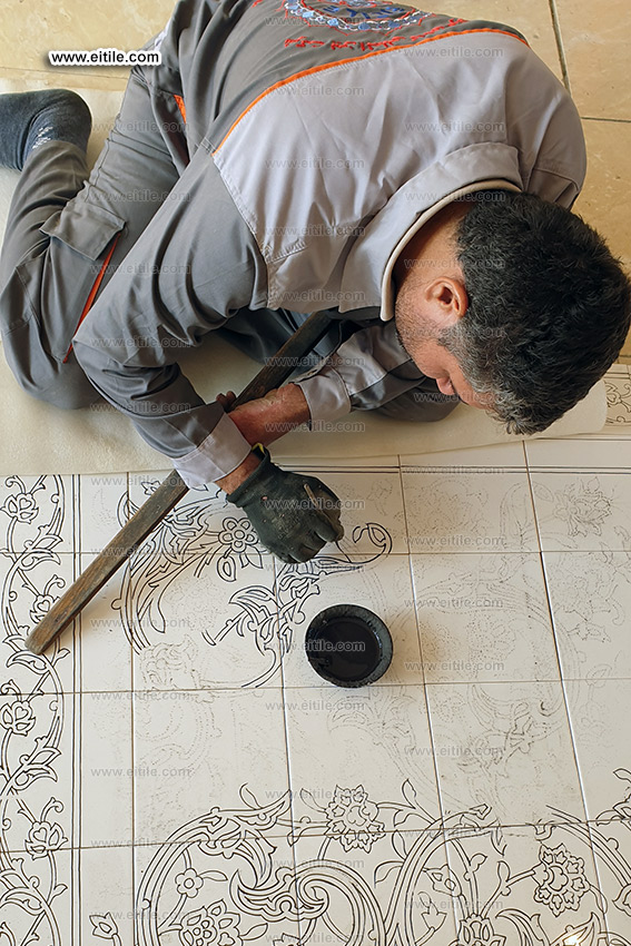 Iranian handmade Persian ceramic tile designer, www.eitile.com