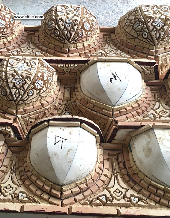 Persian Muqarnas tiles for mosque decoration, www.eitile.com