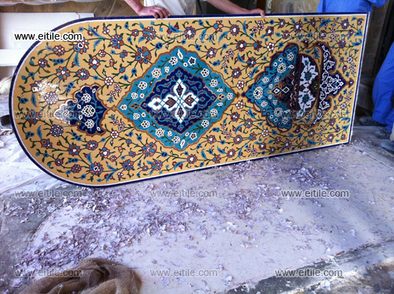 Handmade tile panel work processes, www.eitile.com