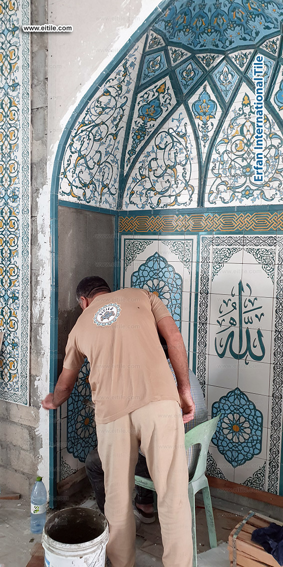 Islamic tiles supplier for Mosque Minbar, www.eitile.com