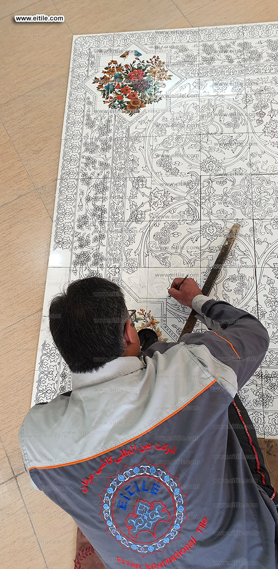 Handmade carpet design ceramics supplier, www.eitile.com