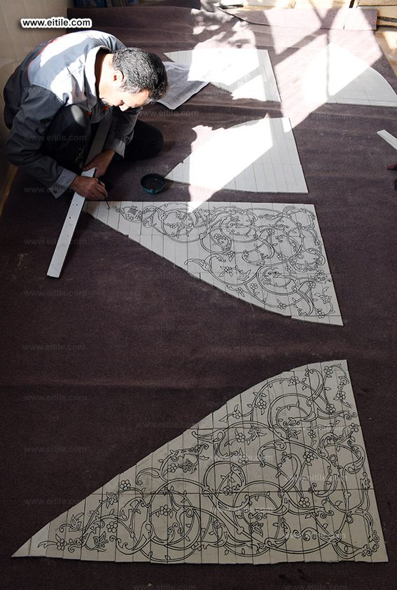 Islamic tiles supplier for Muhammad Ali Mosque in Eidafushi area of ​​Maldives, www.eitile.com