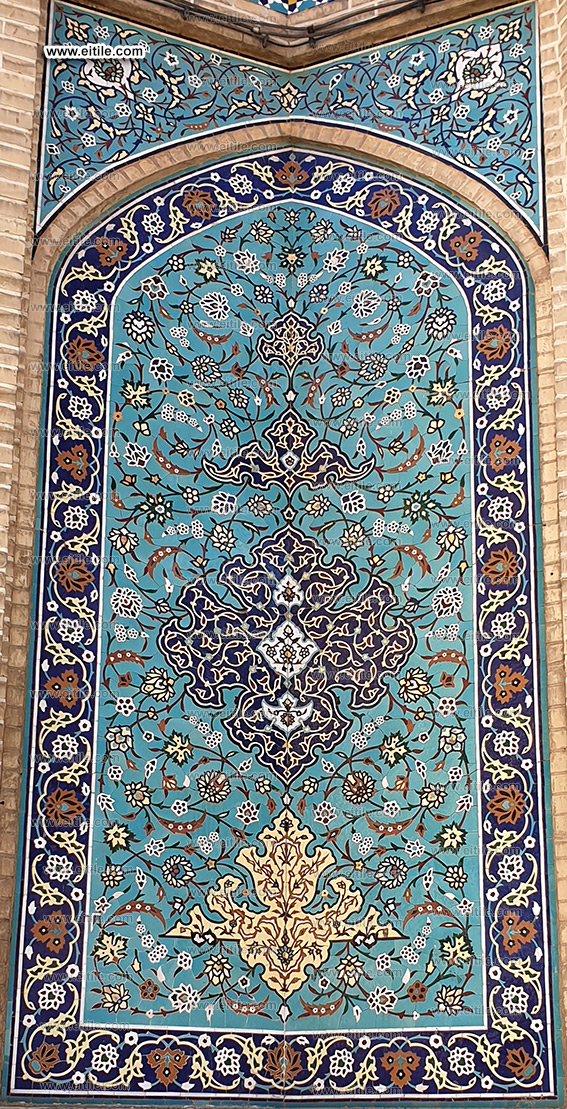 Iranian Persian handmade blue tiles, www.eitile.com