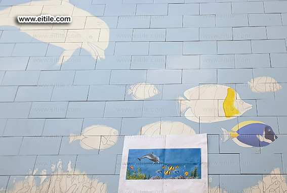 Handmade swimming pool tiles, www.eitile.com
