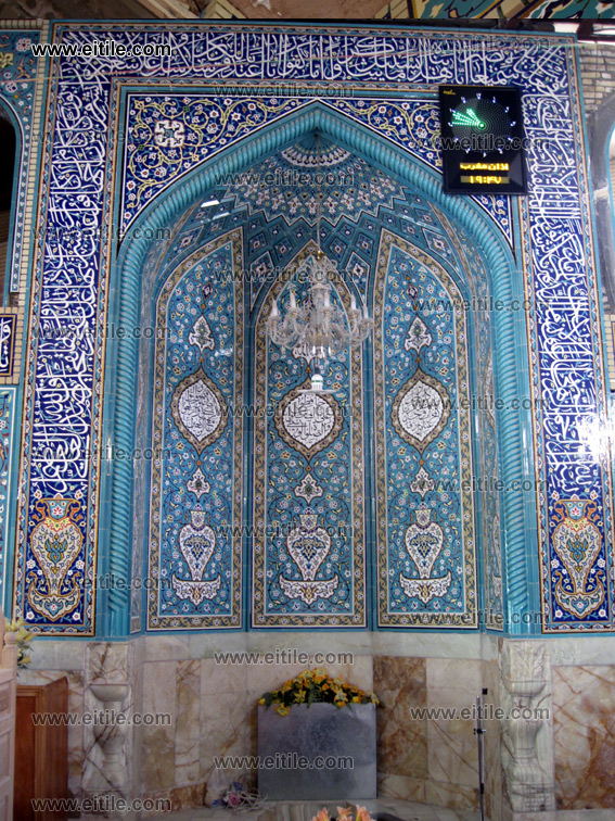 mosque ceramic tile decoration, iranian ceramic tiles for mosque, www.eitile.com