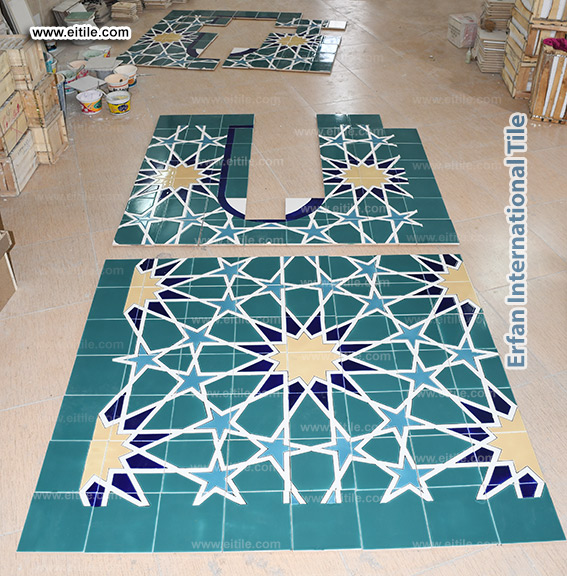 Iraq, Sulaimaniyah grand mosque dome tile supplier, www.eitile.com