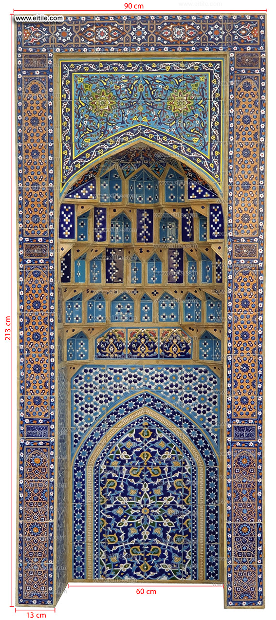 Muqarnas tile panel for interior decoration, www.eitile.com