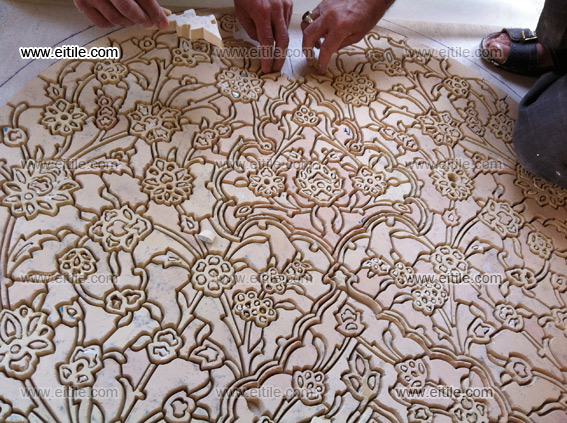 Handmade tile panel work processes, www.eitile.com