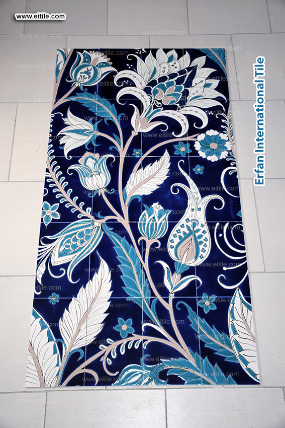 Simply send us your preferred picture, artwork, or design idea, and our artisans will transform it into a fully customized seven-color tile panel made to your exact wall frame dimensions, www.eitile.com
